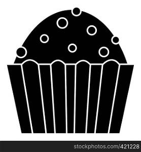 Cup cake icon. Simple illustration of cup cake vector icon for web. Cup cake icon, simple style