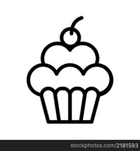 Cup cake icon vector design template