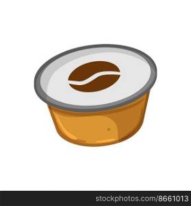 cup capsule coffee cartoon. cup capsule coffee sign. isolated symbol vector illustration. cup capsule coffee cartoon vector illustration