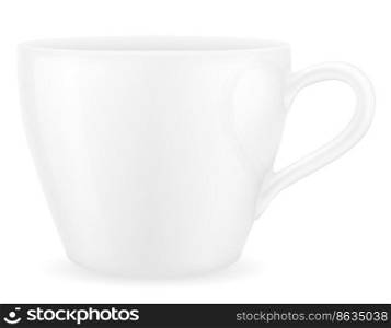 cup for coffee and tea stock vector illustration isolated on white background