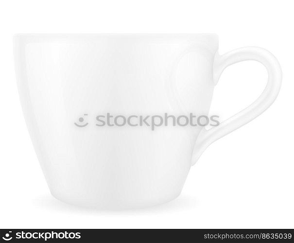 cup for coffee and tea stock vector illustration isolated on white background