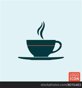 Cup icon. Cup logo. Cup symbol. Cup coffee or tea icon isolated, minimal design. Vector illustration