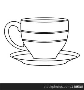 Cup icon. Outline illustration of cup vector icon for web. Cup icon, outline style