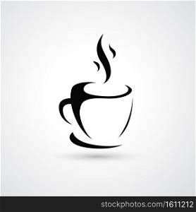 Cup of coffee icon illustration