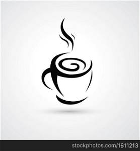 Cup of coffee icon illustration