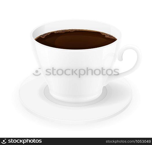 cup of coffee vector illustration isolated on white background