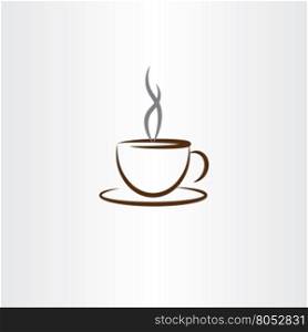 cup of coffee with smoke icon