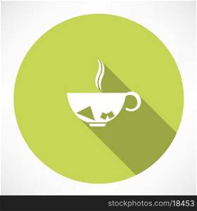 Cup of tea. Flat modern style vector illustration