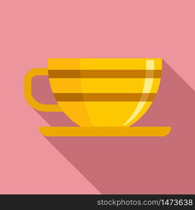 Cup of tea icon. Flat illustration of cup of tea vector icon for web design. Cup of tea icon, flat style