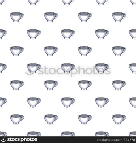 Cup pattern. Cartoon illustration of cup vector pattern for web. Cup pattern, cartoon style