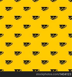 Cup pattern seamless vector repeat geometric yellow for any design. Cup pattern vector