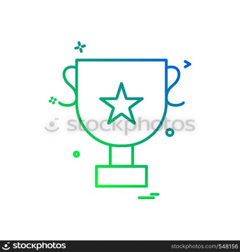 cup trophy icon vector design
