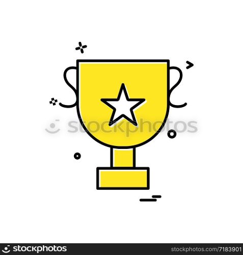 cup trophy icon vector design