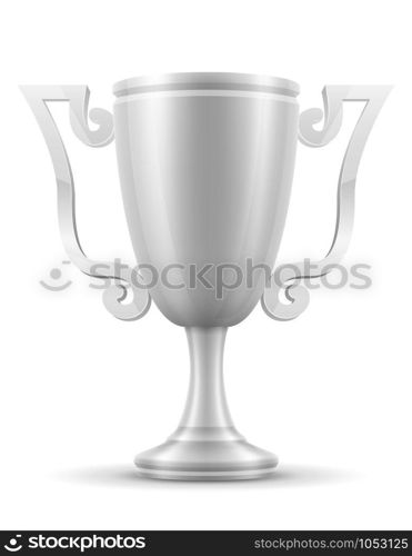 cup winner silver stock vector illustration isolated on white background