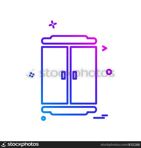 Cupboard icon design vector