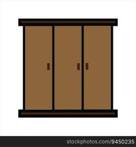 cupboard/locker icon vector illustration logo design