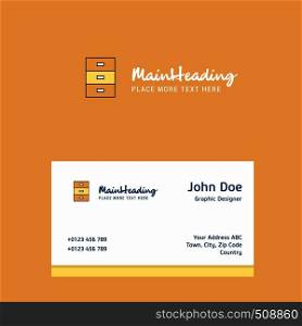 Cupboard logo Design with business card template. Elegant corporate identity. - Vector