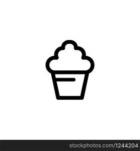 Cupcake icon design vector template