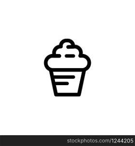 Cupcake icon design vector template