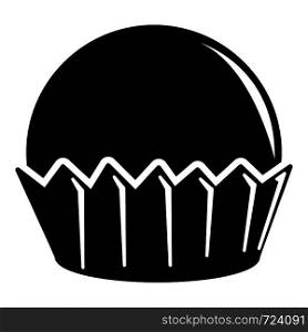 Cupcake icon. Simple illustration of cupcake vector icon for web. Cupcake icon, simple black style