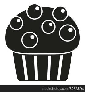 Cupcake icon simple vector. Cake food. Sweet menu. Cupcake icon simple vector. Cake food