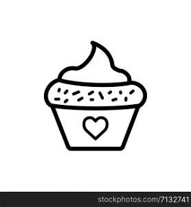 Cupcake icon trendy