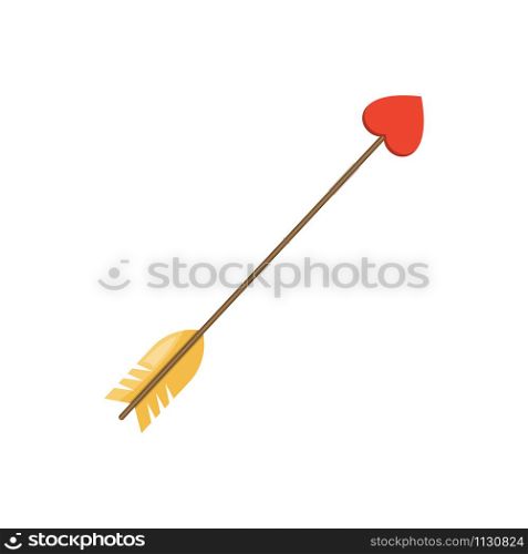 Cupid arrow. Vector illustration for Valentine&rsquo;s Day.