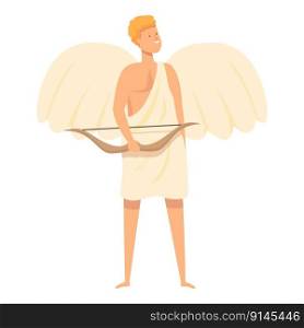 Cupid icon cartoon vector. Greek god. Olympic legend. Cupid icon cartoon vector. Greek god
