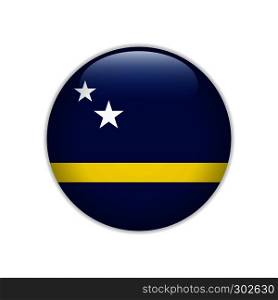 Curacao flag on button