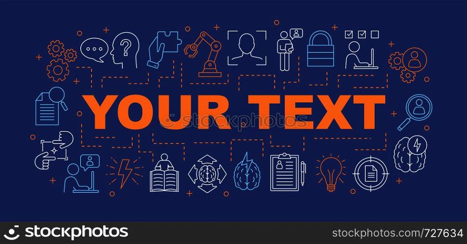 Curiosity word concepts banner. Presentation, website. Gain knowledge. Learning, study. Intelligence. Thinking. Broden mind. Isolated lettering typography idea with linear icons. Vector outline illustration. Curiosity word concepts banner