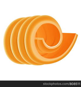 Curl butter icon. Realistic illustration of curl butter vector icon for web design. Curl butter icon, realistic style