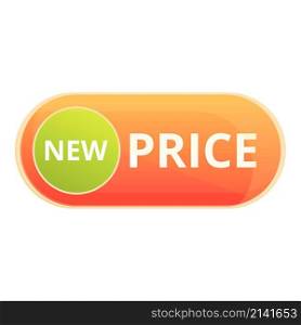 Curl new price icon cartoon vector. Discount promotion. Sale tag. Curl new price icon cartoon vector. Discount promotion