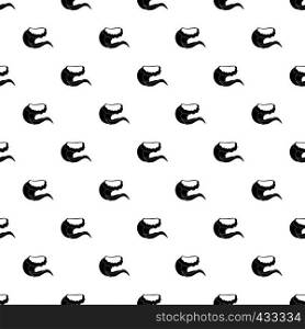 Curling and cracking wave pattern seamless in simple style vector illustration. Curling and cracking wave pattern vector