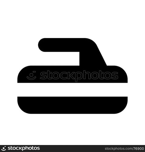 curling, icon on isolated background