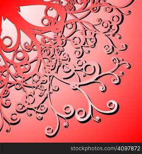 curly background - vector illustration