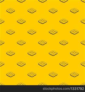 Curly cloud pattern seamless vector repeat geometric yellow for any design. Curly cloud pattern vector
