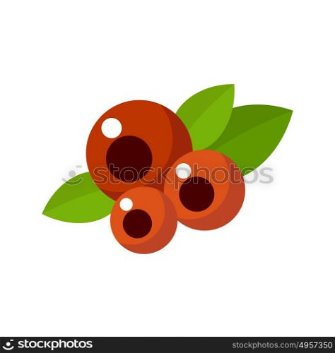 Currant on a white background isolated. Vector illustration