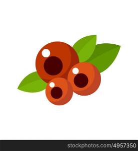 Currant on a white background isolated. Vector illustration