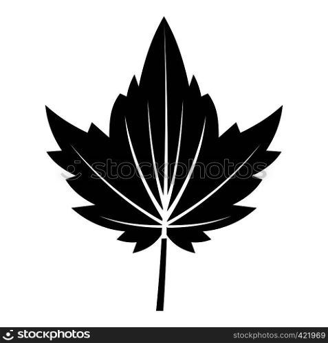 Currant tree leaf icon. Simple illustration of currant tree leaf vector icon for web. Currant tree leaf icon, simple style