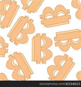 Currency bitcoin symbol. Currency bitcoin symbol on white background is insulated