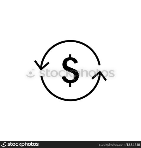 Currency exchange icon isolated on white background. Vector EPS 10