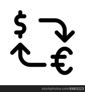 currency exchange, icon on isolated background