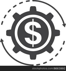 currency exchange illustration in minimal style isolated on background