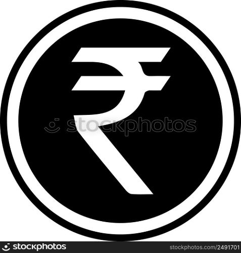 Currency symbol India Indian rupee vector rupee sign INR