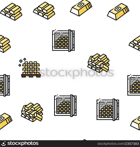 Currency Video Games Vector Seamless Pattern Thin Line Illustration. Currency Video Games Vector Seamless Pattern