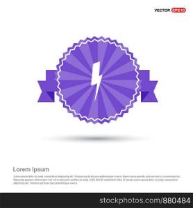 Current Icon - Purple Ribbon banner