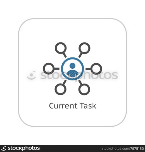 Current Tasks Icon. Business Concept. Flat Design. Isolated Illustration.. Current Tasks Icon. Business Concept. Flat Design.