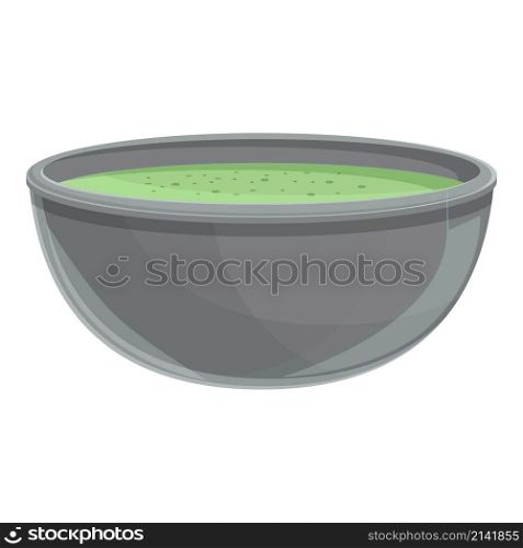 Curry cream soup icon cartoon vector. Hot bowl. Mushroom food. Curry cream soup icon cartoon vector. Hot bowl
