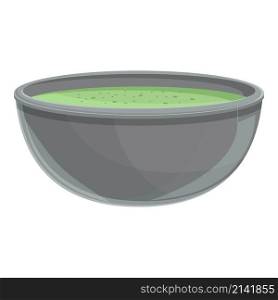 Curry cream soup icon cartoon vector. Hot bowl. Mushroom food. Curry cream soup icon cartoon vector. Hot bowl