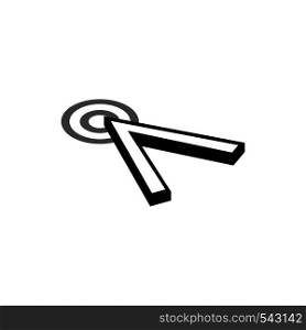 Cursor action icon in isometric 3d style isolated on white background. Cursor action icon, isometric 3d style